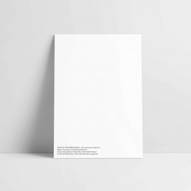 Love is the new black - Postkarte 
"Ok Ciao"