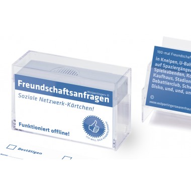 Freundschaftsanfrage-Kärtchen