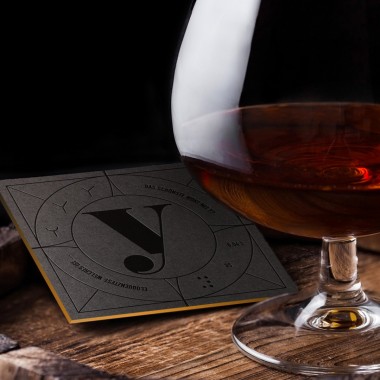Untersetzer Letterdeckel Black Edition