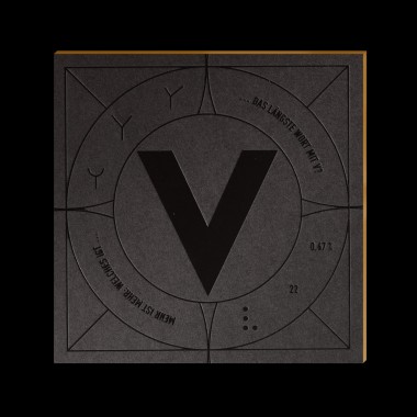 Untersetzer Letterdeckel Black Edition