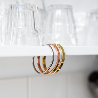 Lois Mathar – Armband Messing, breit, 6 mm