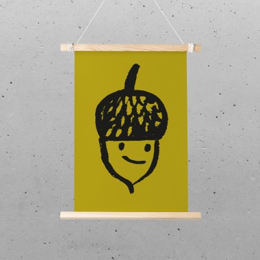 Postkarte – Print (DIN A5), Eichel