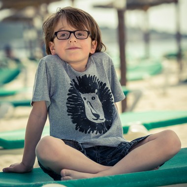 
MIALI Bio-Baumwoll Shirt für Kleine / Löwe (grau)