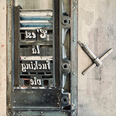 C'est la fucking vie
Letterpress von papelami