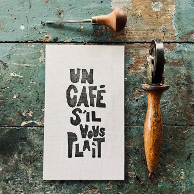 Un café s’il vous plaÎt
Linoldruck von papelami