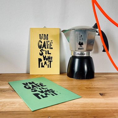 Un café s’il vous plaÎt
Linoldruck von papelami