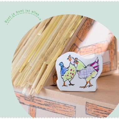 PAPPKA® bemalbare Sticker – Das klebende Mitbringsel