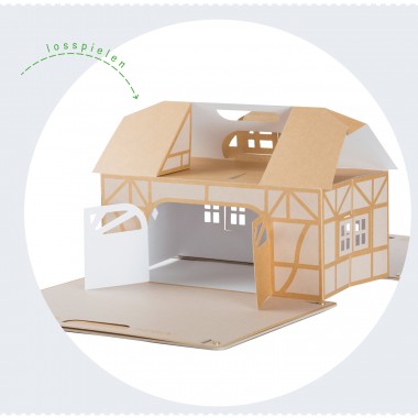 PAPPKA® Haus 
Mach' was draus. Faltbares Spielhaus für mehr Kreativität und Platz im Kinderzimmer – natürlich aus stabilem Karton