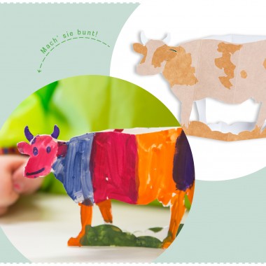 PAPPKA® Bastelbogen Tiere aus Karton – Deine Farm für die Handtasche