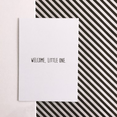 Love is the new black – Postkarten-Set "Baby"
