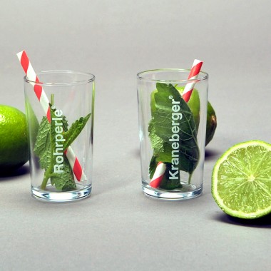 Patentgrau Wasserglas Kraneberger