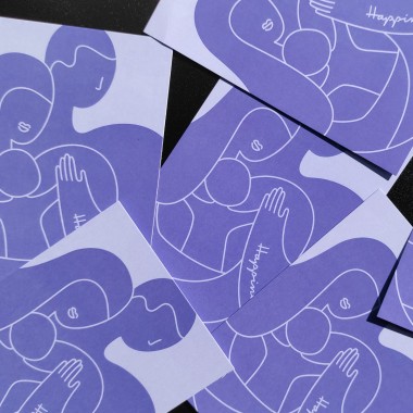 ela gabriela design "Happiness" – Postkarte