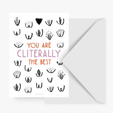 typealive / Postkarten 4er Set / Cliterally