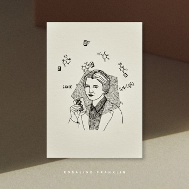 Inspirierende Frauen (Clementine, Mileva, Rosalind, Margarete) – 4er-Set Postkarten (schleunbertxlinus)