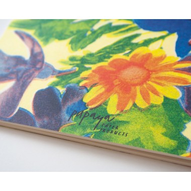 Notizheft A5 Riso flowers // Papaya paper products