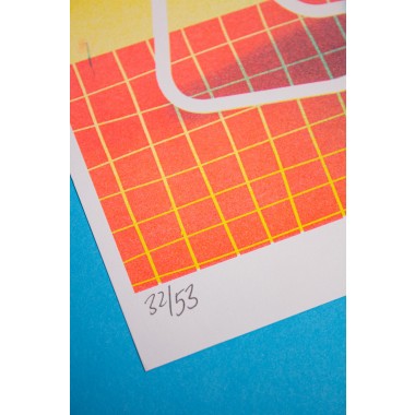 Martin Krusche - Risographie »Campingstuhl«, 21x29,7cm