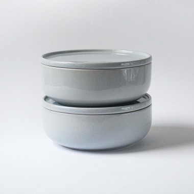 Schale 16 cm Hollyhock mit Deckel/Teller // 600 ml // indre Ceramics