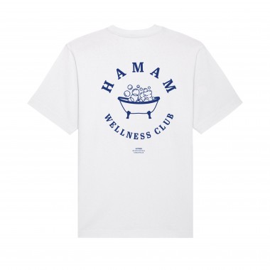 HYRES Unisex Heavy T-Shirt Hamam Wellness Club White