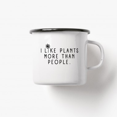 typealive / Emaillebecher Tasse / I Like Plants