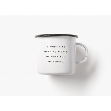 typealive / Emaillebecher Tasse / Morning People