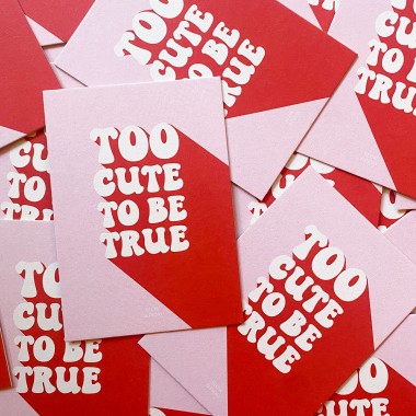 Too Cute To Be True | Grußkarte, Postkarte | Slow Sunday Studio