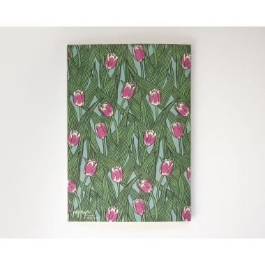 Notizheft A5 Tulpen-Muster // Papaya paper products
