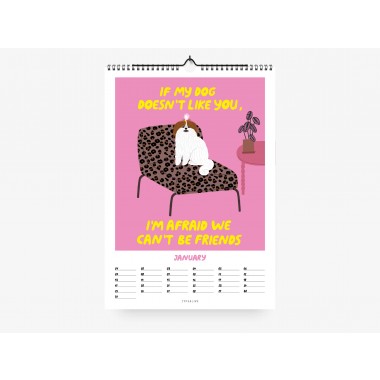 typealive / Wandkalender DIN A4 / Petisfaction "Dogs" No. 3