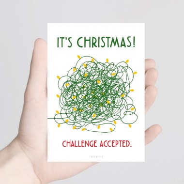 typealive / Weihnachtskarten 4er Set / Christmas Challenge