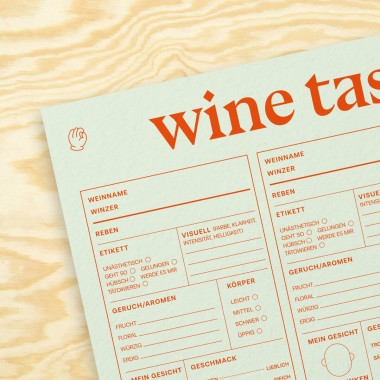 Weinprobe Block, 50 Seiten – studio ciao