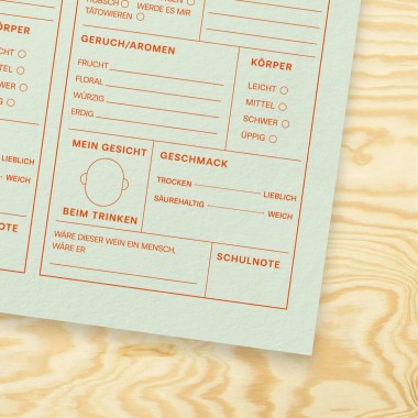 Weinprobe Block, 50 Seiten – studio ciao