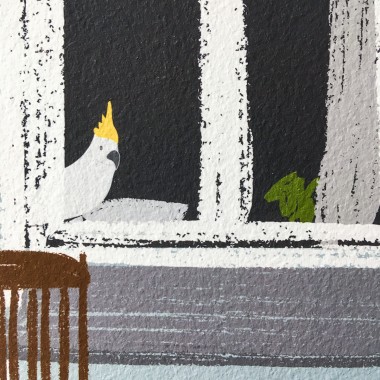 Neighbour Series „Neighbour No. 18“ – YUKY RYANG, Giclée-Druck, Format 28 x 28 cm 