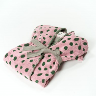 Towel.Studio | Pebbles Bademantel | Rosa & Grün