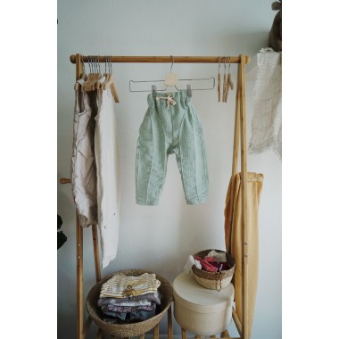 manymooons | mitwachsende Hose | tragbar 0-2 Jahre | cloudblue