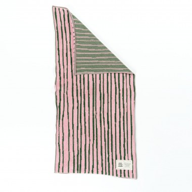 Towel.Studio | Stripe Handtuch | Pink & Green