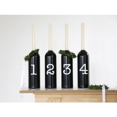 Upcycling Advents Kerzenhalter FIRE