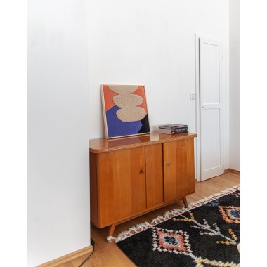 Gerahmter Wandteppich - SHAPES SQUARE // Rosa Rauscher