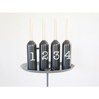 Upcycling Advents Kerzenhalter FIRE