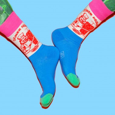 Berlin Bear Is Making Kebab Socken von Offbeat