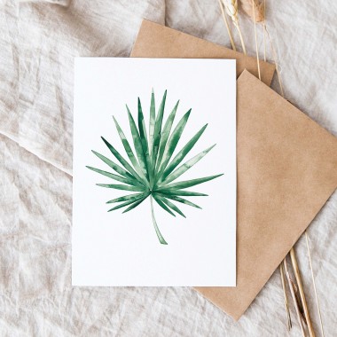 Paperlandscape | Faltkarte | Fächerpalme | botanisch
