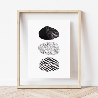 Paperlandscape | Kunstdruck "Gestapelte Felsen" | Poster Steine | abstrakte Natur | verschiedene Größen