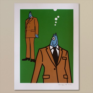 Print now - Riot later ● Fish Couple Siebdruck