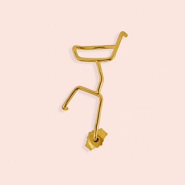 flash earcuff - 925 Sterlingsilber 18k goldplattiert