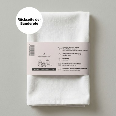 Geschirrtuch - Bio-Baumwolle - Dackel