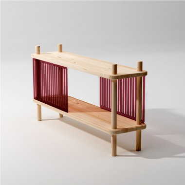 halblang | Regal | Lowboard „Blendend“ | Streifen Muster