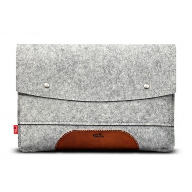 iPad Pro 9.7" Hülle, Sleeve "Hampshire" 100% Merino Wollfilz, pflanzlich gegerbtes Leder