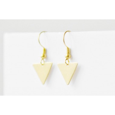 nahili OHRRINGE simple Geo Dreieck bronze Ohrschmuck nickelfrei 