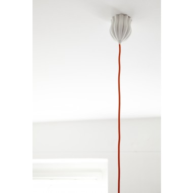 canopie® - Lampenbaldachin – Samenkapsel Gipsweiß