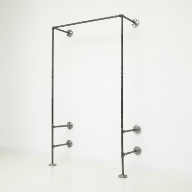 various Industrial Design Garderobe mit Regal IDEAL TWO (Wunschmaß)
