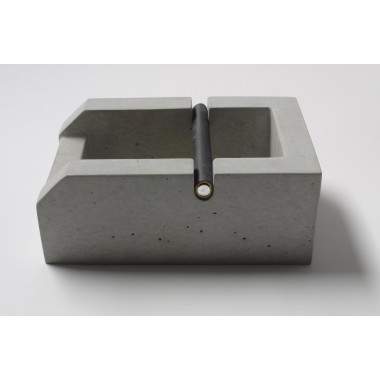 rohes wohnen Espresso Knockbox aus Beton, Abschlagkasten aus Beton