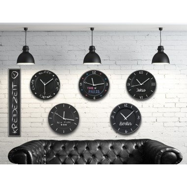 Kreidezeit – Die Wanduhr als Tafel für Deine Kreidegrafiken und Textbotschaften